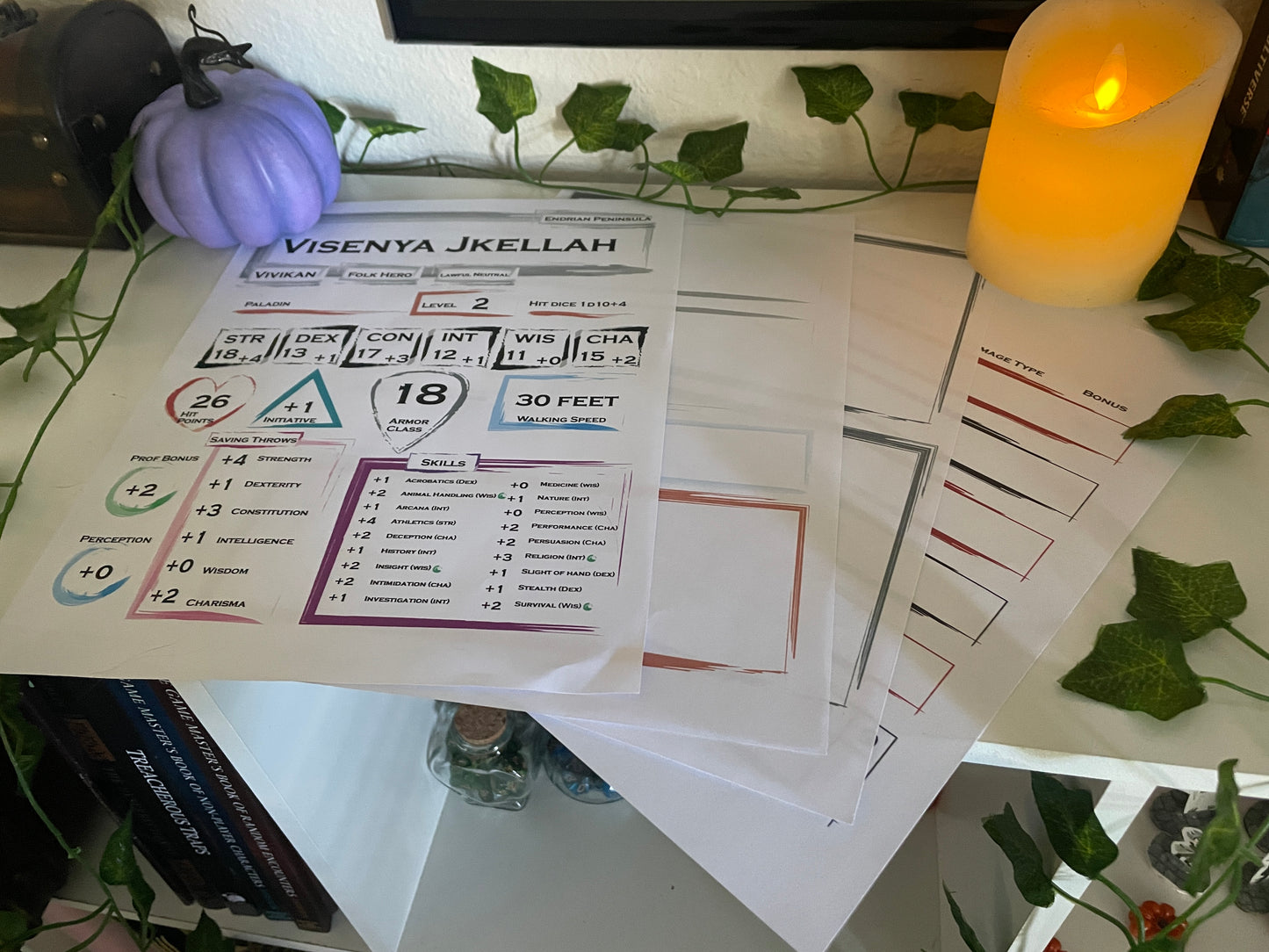 TTRPG Character Sheets for 5th Edition (Digital) - Twilight Funeral