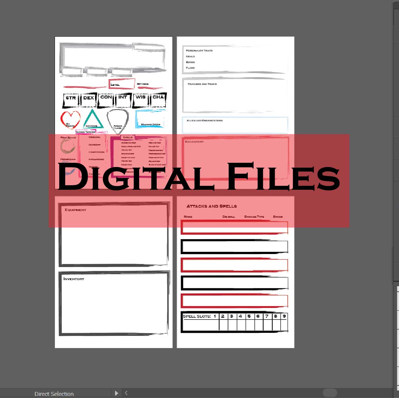 TTRPG Character Sheets for 5th Edition (Digital) - Twilight Funeral